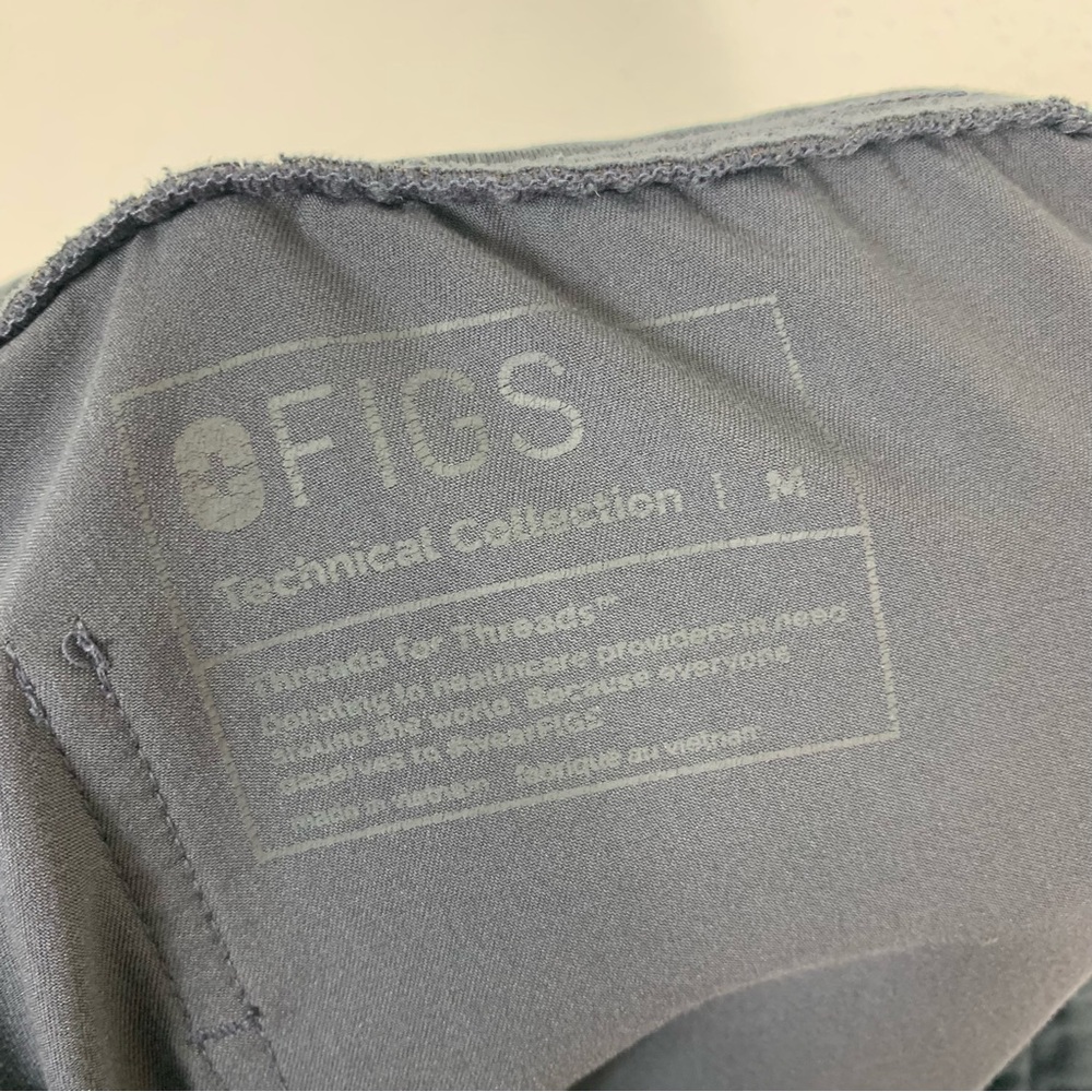 Figs Women's Slate Gray Track Joggers with Red Drawstring - Picture 10 of 10